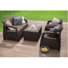 KETER. Set mobilier gradina maro Corfu Box..
